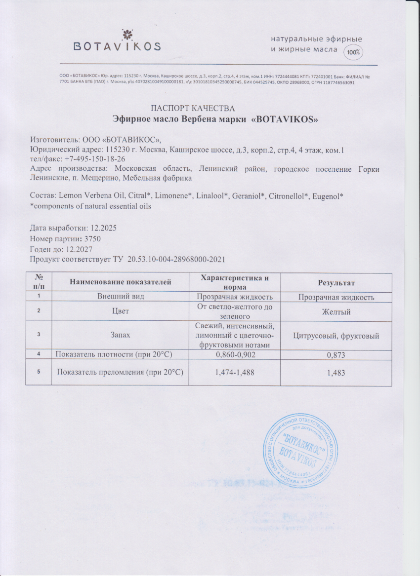 Паспорт №122025